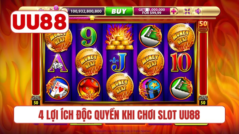 4 lợi ích độc quyền khi chơi slot UU88
